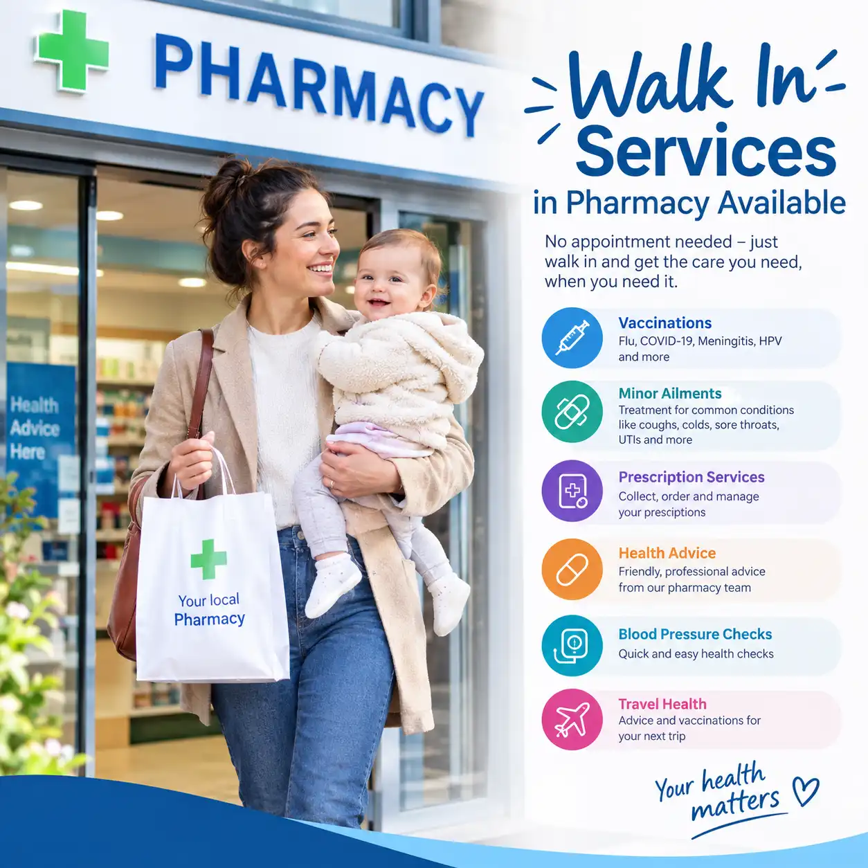 Walk-In Pharmacy Services: No Appointment Needed